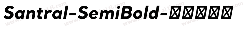 Santral-SemiBold字体转换
