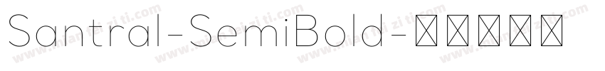Santral-SemiBold字体转换