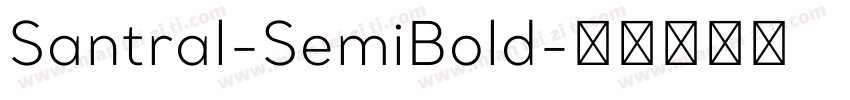 Santral-SemiBold字体转换