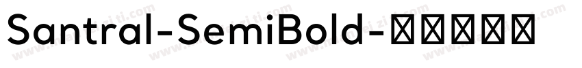 Santral-SemiBold字体转换