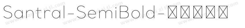 Santral-SemiBold字体转换
