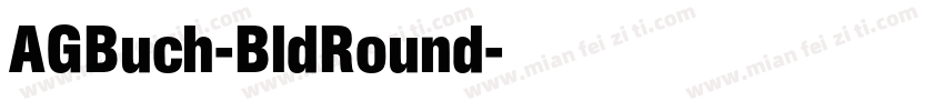 AGBuch-BldRound字体转换