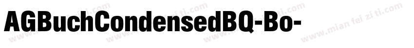 AGBuchCondensedBQ-Bo字体转换
