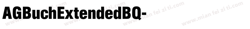 AGBuchExtendedBQ字体转换