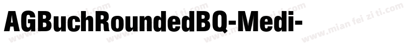 AGBuchRoundedBQ-Medi字体转换
