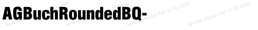 AGBuchRoundedBQ字体转换