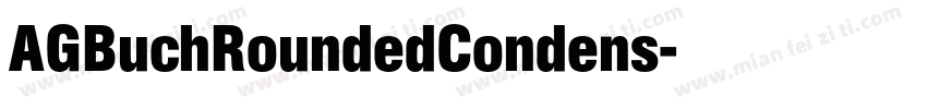 AGBuchRoundedCondens字体转换