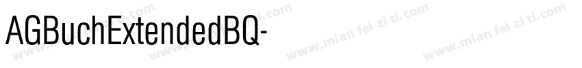 AGBuchExtendedBQ字体转换