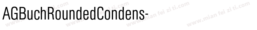 AGBuchRoundedCondens字体转换