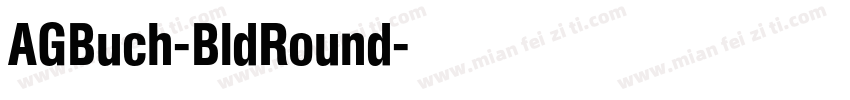 AGBuch-BldRound字体转换