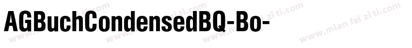 AGBuchCondensedBQ-Bo字体转换