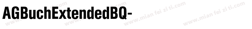 AGBuchExtendedBQ字体转换