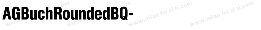 AGBuchRoundedBQ字体转换