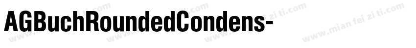 AGBuchRoundedCondens字体转换