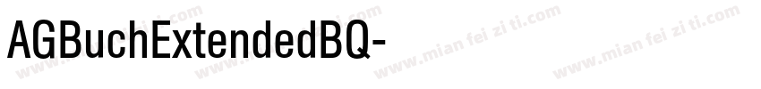 AGBuchExtendedBQ字体转换