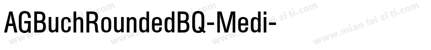 AGBuchRoundedBQ-Medi字体转换