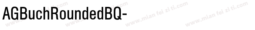 AGBuchRoundedBQ字体转换