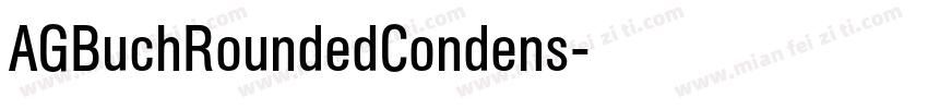 AGBuchRoundedCondens字体转换