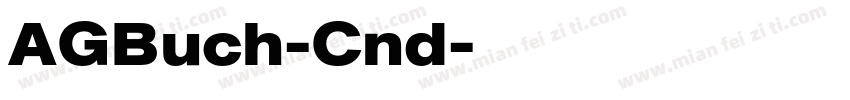 AGBuch-Cnd字体转换