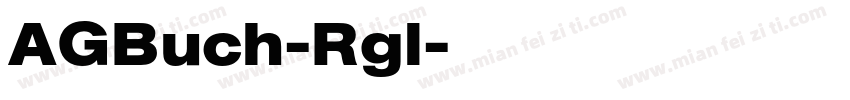 AGBuch-Rgl字体转换