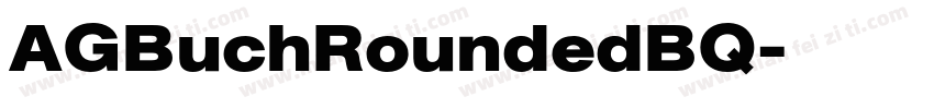 AGBuchRoundedBQ字体转换