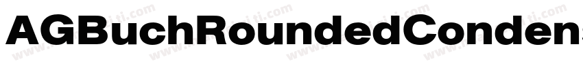 AGBuchRoundedCondens字体转换