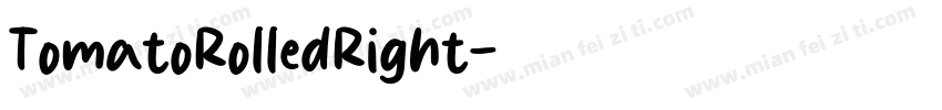 TomatoRolledRight字体转换