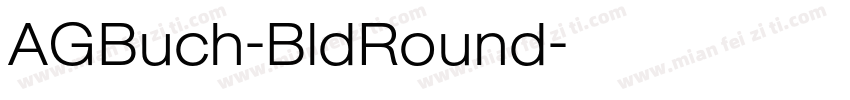 AGBuch-BldRound字体转换