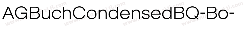AGBuchCondensedBQ-Bo字体转换