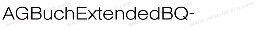 AGBuchExtendedBQ字体转换