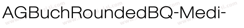 AGBuchRoundedBQ-Medi字体转换