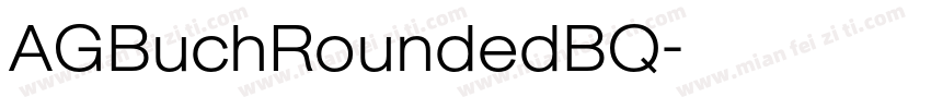 AGBuchRoundedBQ字体转换