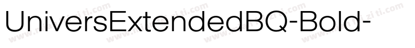 UniversExtendedBQ-Bold字体转换
