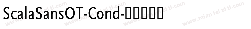 ScalaSansOT-Cond字体转换