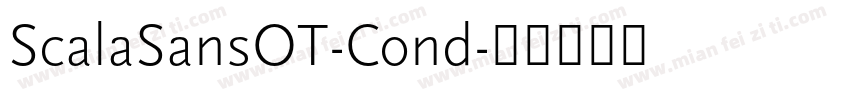 ScalaSansOT-Cond字体转换