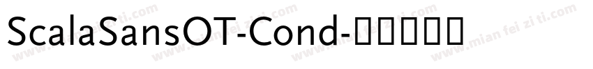 ScalaSansOT-Cond字体转换
