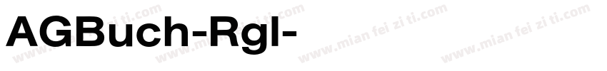 AGBuch-Rgl字体转换