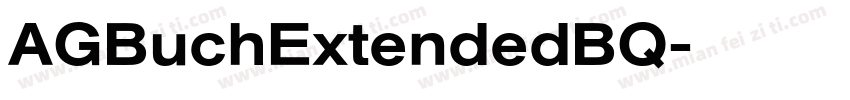 AGBuchExtendedBQ字体转换