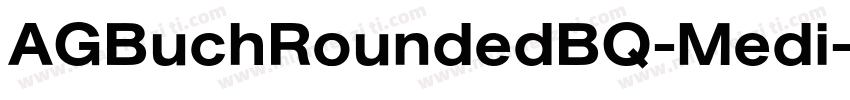 AGBuchRoundedBQ-Medi字体转换