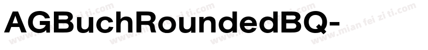 AGBuchRoundedBQ字体转换