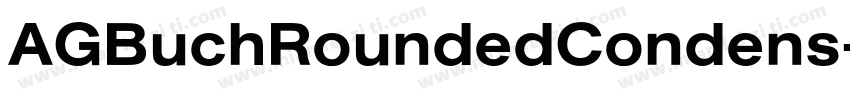 AGBuchRoundedCondens字体转换