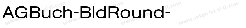 AGBuch-BldRound字体转换