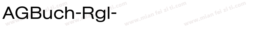 AGBuch-Rgl字体转换