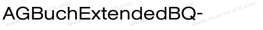 AGBuchExtendedBQ字体转换
