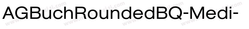 AGBuchRoundedBQ-Medi字体转换