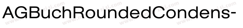 AGBuchRoundedCondens字体转换