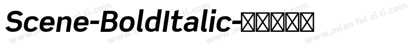 Scene-BoldItalic字体转换