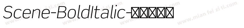 Scene-BoldItalic字体转换