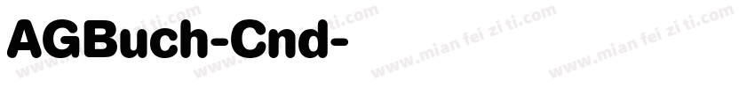 AGBuch-Cnd字体转换