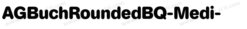 AGBuchRoundedBQ-Medi字体转换